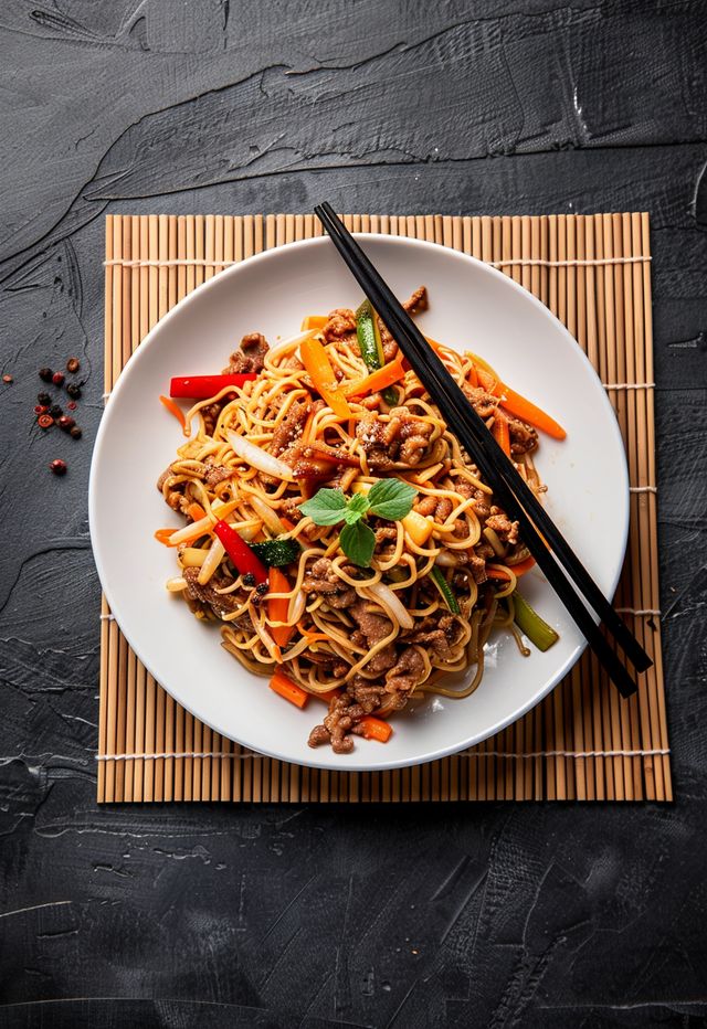 Rice & Noodles in chicken